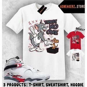 Shirt Match Aj 8 Bugs Bunny Matching Trust No One Cat Mouse T-Shirt